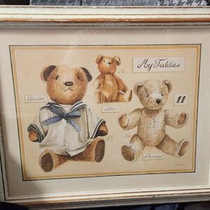 My Teddies XI by Laurence David Framed Print